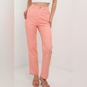 Pepper Mayo Women’s Electric Avenue Pink Pants Size 8